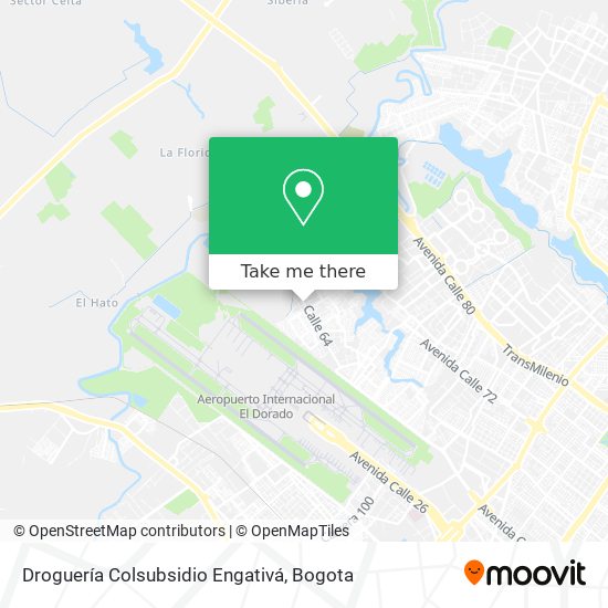 Mapa de Droguería Colsubsidio Engativá