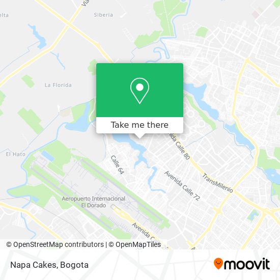 Napa Cakes map