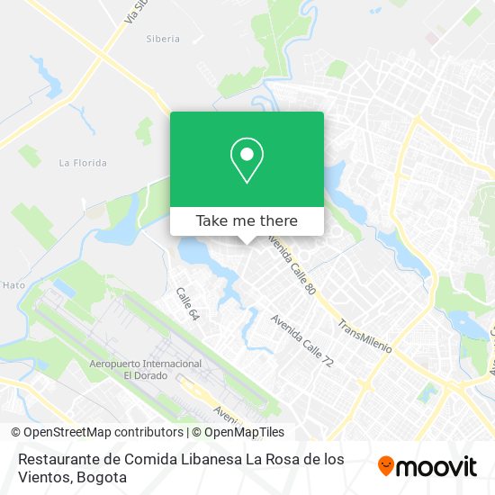 Restaurante de Comida Libanesa La Rosa de los Vientos map