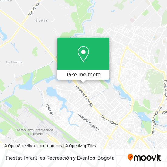 Fiestas Infantiles Recreación y Eventos map