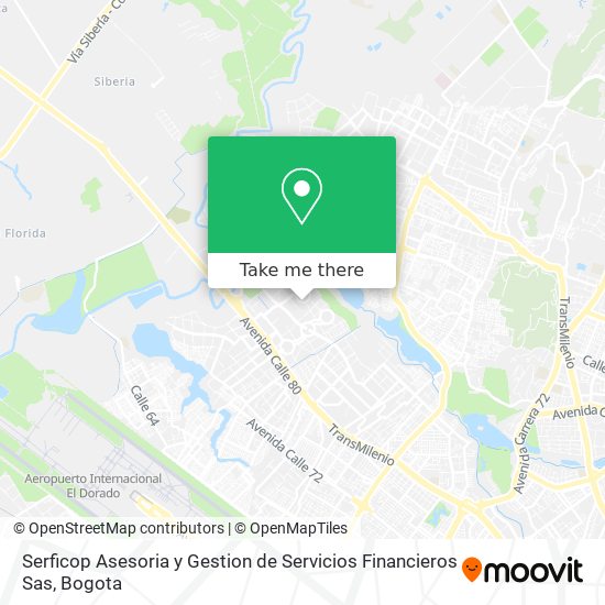 Serficop Asesoria y Gestion de Servicios Financieros Sas map