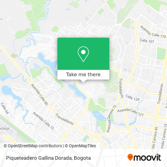 Piqueteadero Gallina Dorada map
