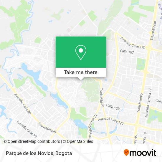 Parque de los Novios map