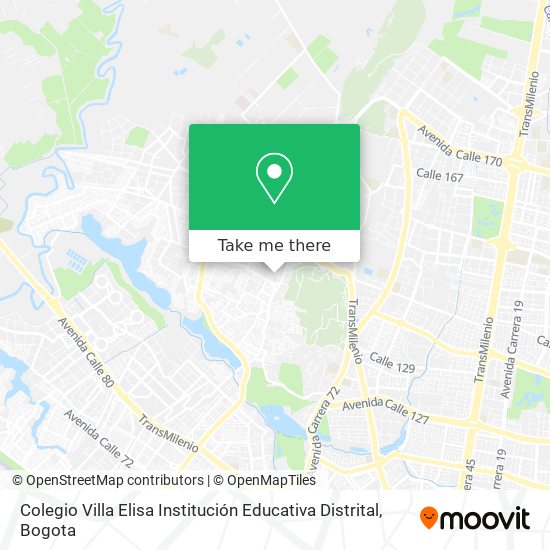 Colegio Villa Elisa Institución Educativa Distrital map
