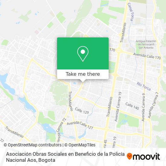 Asociación Obras Sociales en Beneficio de la Policía Nacional Aos map