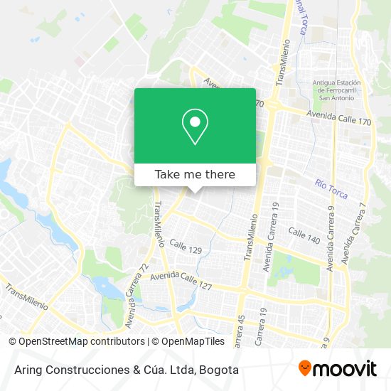 Aring Construcciones & Cúa. Ltda map