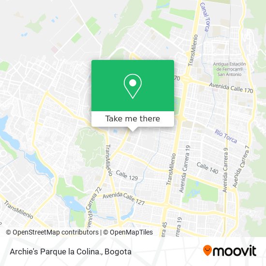 Archie's Parque la Colina. map