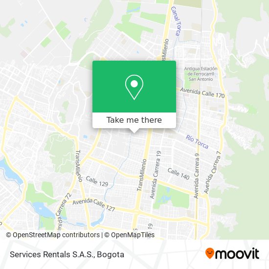 Mapa de Services Rentals S.A.S.