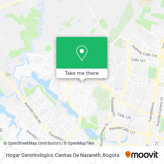 Hogar Gerontológico Canitas De Nazareth map