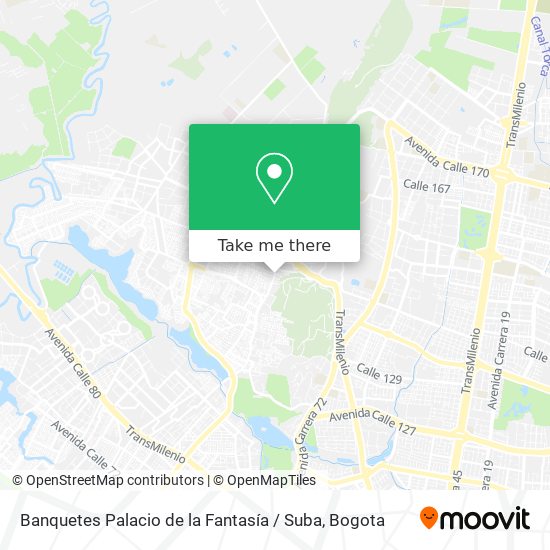 Banquetes Palacio de la Fantasía / Suba map