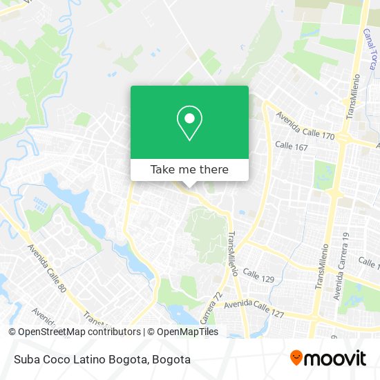 Suba Coco Latino Bogota map