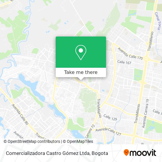 Mapa de Comercializadora Castro Gómez Ltda