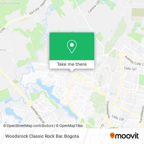 Woodsrock Classic Rock Bar map