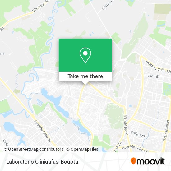 Laboratorio Clinigafas map