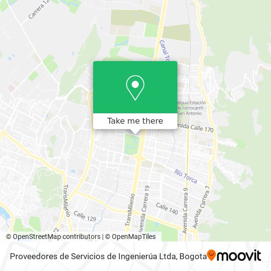 Proveedores de Servicios de Ingenierúa Ltda map