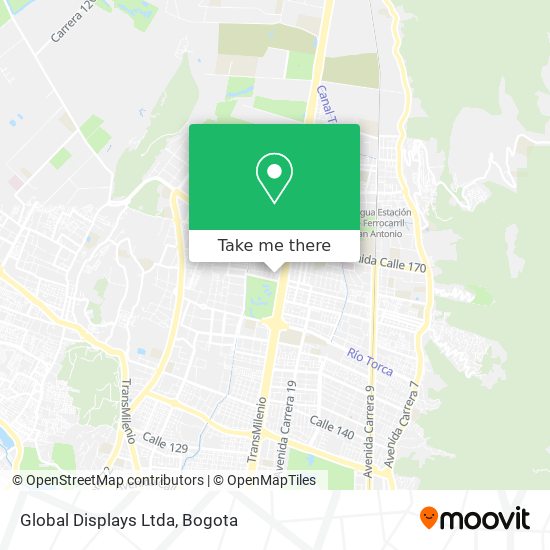 Mapa de Global Displays Ltda