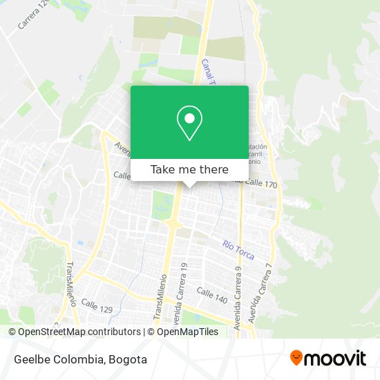 Geelbe Colombia map