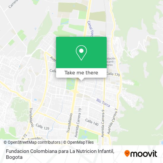 Fundacion Colombiana para La Nutricion Infantil map