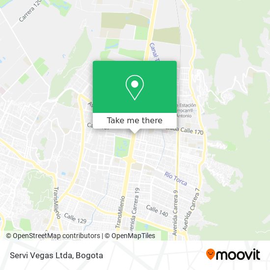 Servi Vegas Ltda map