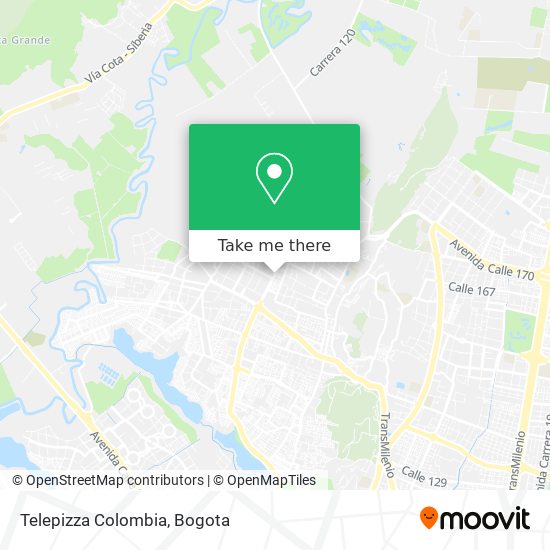 Mapa de Telepizza Colombia
