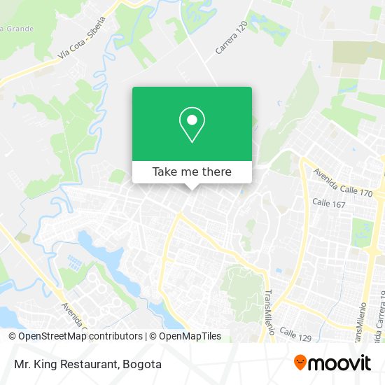Mr. King Restaurant map