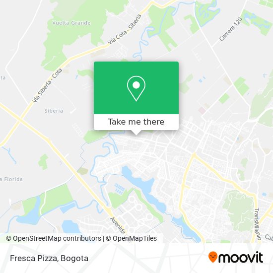Fresca Pizza map