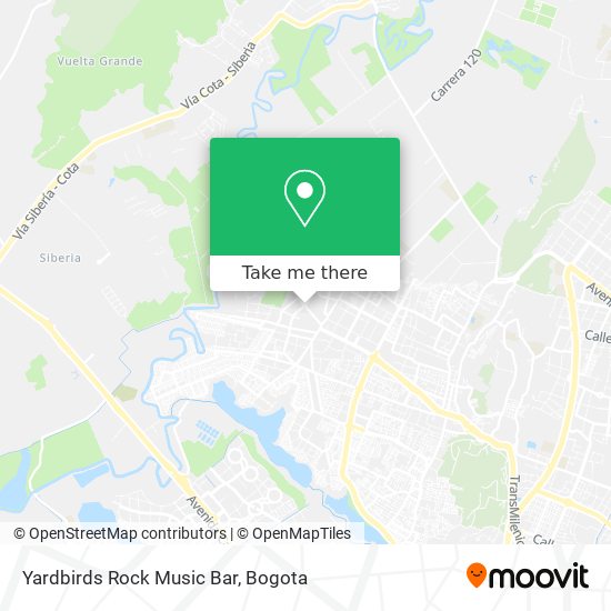 Yardbirds Rock Music Bar map