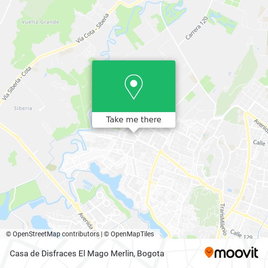 Casa de Disfraces El Mago Merlin map