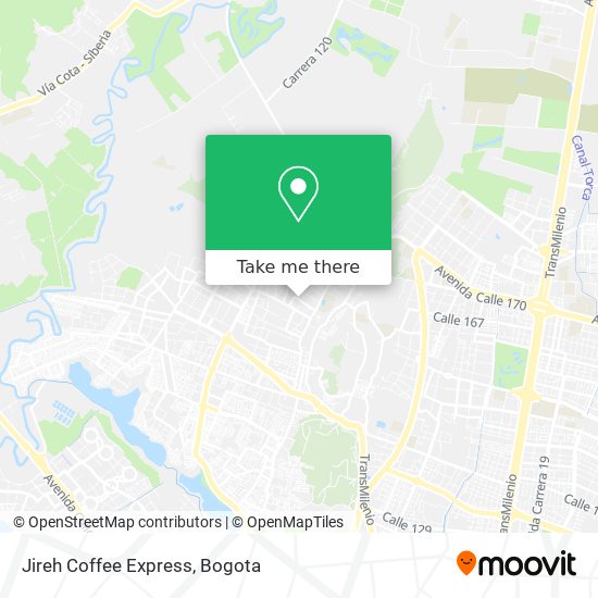 Mapa de Jireh Coffee Express