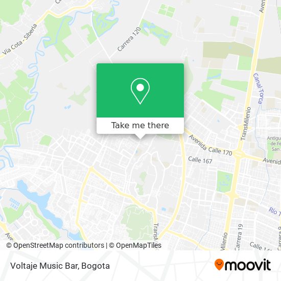 Voltaje Music Bar map