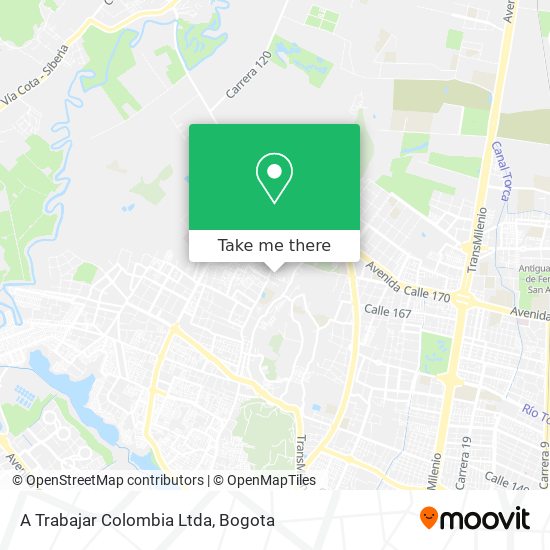 Mapa de A Trabajar Colombia Ltda