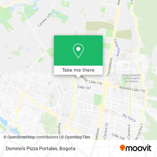 Mapa de Domino's Pizza Portales