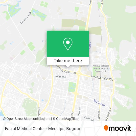 Mapa de Facial Medical Center - Medi Ips