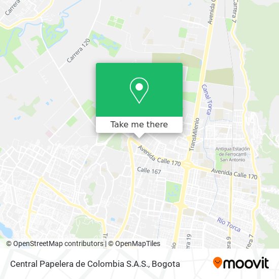 Central Papelera de Colombia S.A.S. map