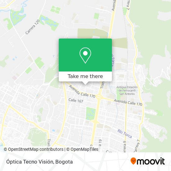 Óptica Tecno Visión map