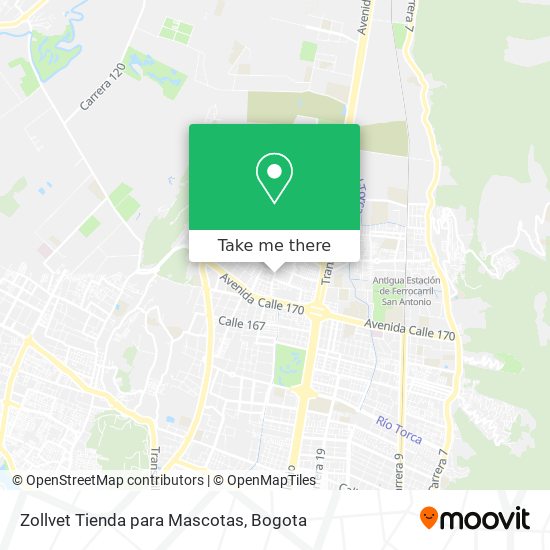 Mapa de Zollvet Tienda para Mascotas