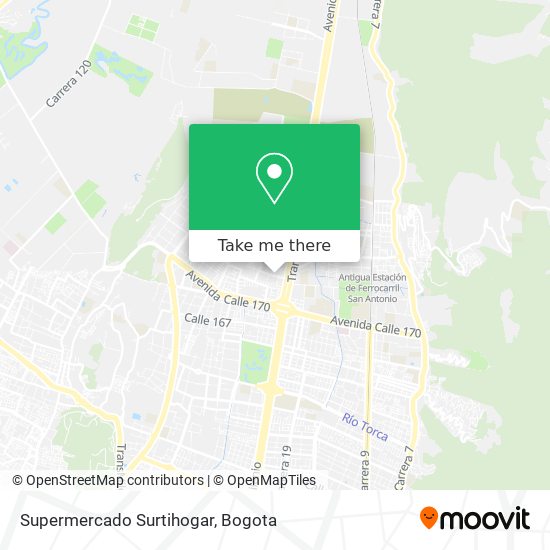 Supermercado Surtihogar map