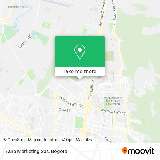 Mapa de Aura Marketing Sas