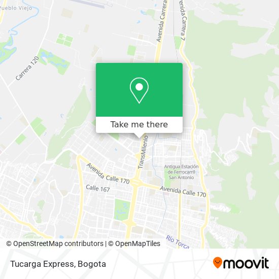 Tucarga Express map