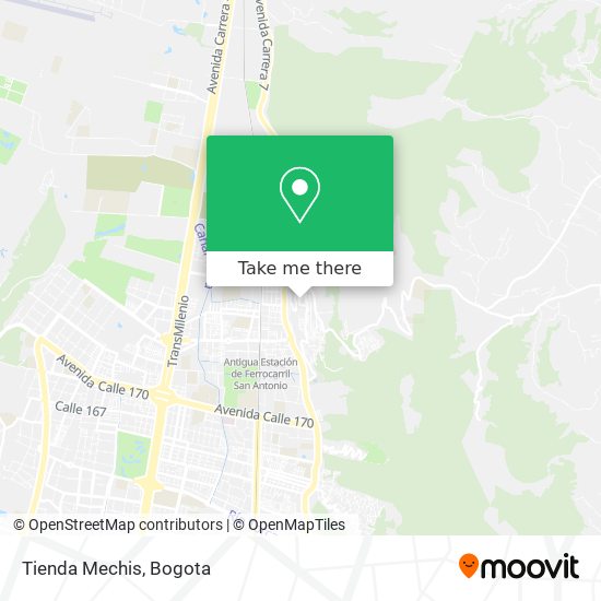 Tienda Mechis map