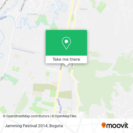 Mapa de Jamming Festival 2014