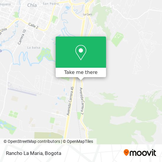 Rancho La Maria map