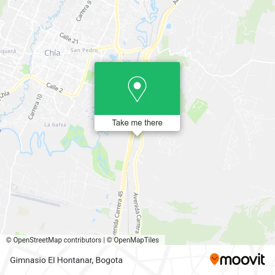Gimnasio El Hontanar map