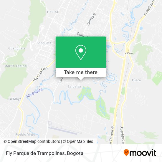 Mapa de Fly Parque de Trampolines