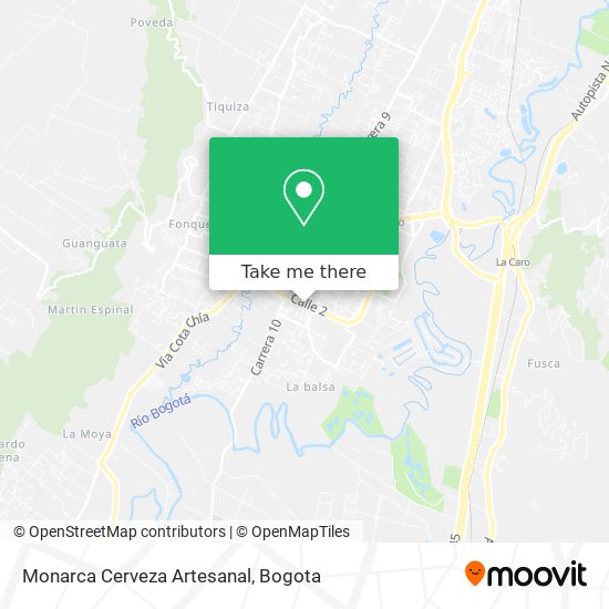 Mapa de Monarca Cerveza Artesanal