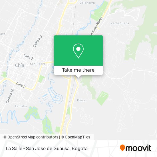 La Salle - San José de Guausa map