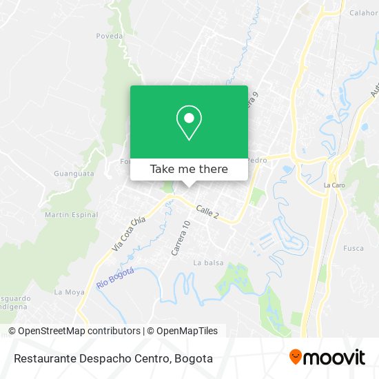 Mapa de Restaurante Despacho Centro
