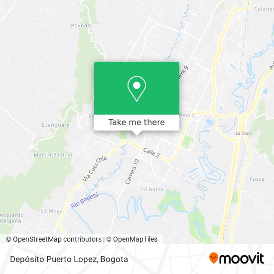 Depósito Puerto Lopez map