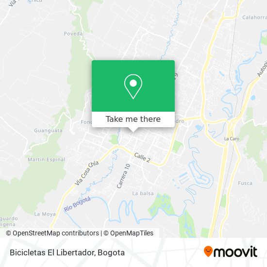 Bicicletas El Libertador map