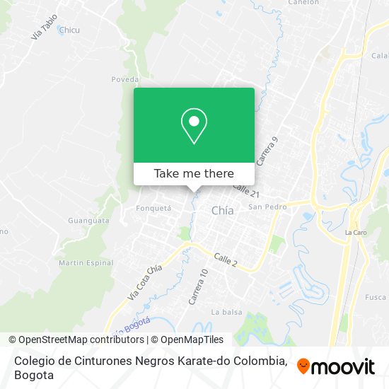 Colegio de Cinturones Negros Karate-do Colombia map
